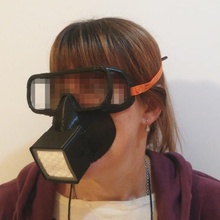 respiratore riutilizzabile faccia montaggio maschera di protezione degli occhi hepa qualsiasi altro fai da te filtro strumento il riutilizzabili coronavirus occhiali pandemia facciale covir19 covir-19 la 3d print model - Mito3D