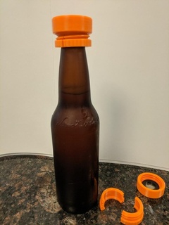 reusable screw top bottle cap Home beer homebrewing lid kitchen dinner dining room 3d print model - Mito3D