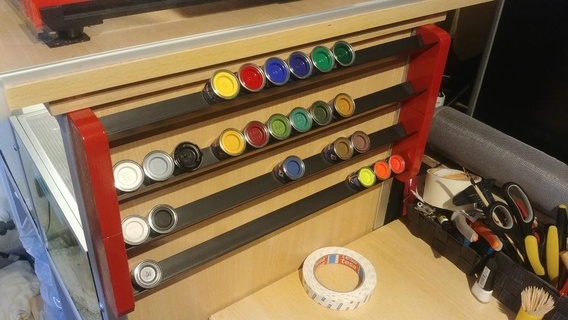 revele cor pintura estante prateleira farbregal email humbrol passatempo 3d print model - Mito3D
