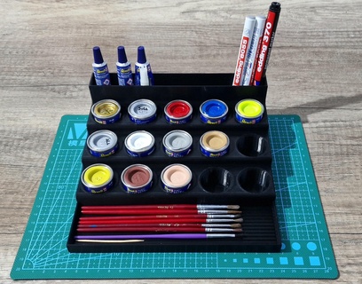 revell paint organizer Tools organizer revell paint organizer enamel paint  3d print model - Mito3D