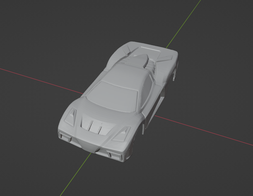 réviser accélérateurs carrosserie jeu roues chaudes courant corps véhicule poly 3d print model - Mito3D