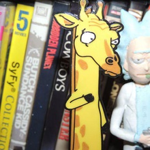 la inversa de jirafa rick morty art Arte en 2d dibujos animados 3d print model - Mito3D