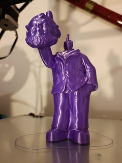 reversed rude gnome pog fun art figurine rough 3d print model - Mito3D