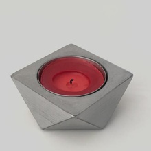 reversible candle holder square home 3d print model - Mito3D