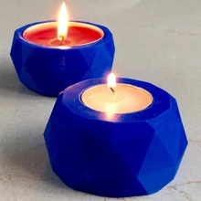 reversible candle holder home 3d print model - Mito3D