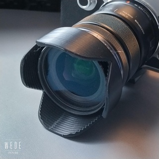 reversible lens hood olympus mzuiko 12-50mm f35-63 lenshood zuiko photography microfourthird 3d print model - Mito3D
