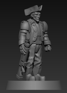 revolutionary guard amerigo Game imperial american revolution napoleonic grim dark 3d print model - Mito3D