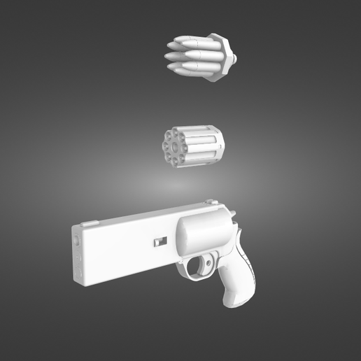 Revolver 3D print model - Mito3D