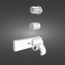 revolver 3d print model - Mito3D