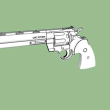 revolver tay piton 3d print model - Mito3D