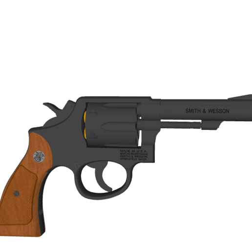 Revolver Schmied Wesson Modell 10 3D print model - Mito3D