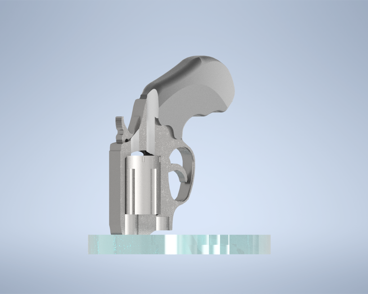 Revolver look like Bleistift Stift Halter Unterstützung Büro Schreibtisch Dekoration Ornament 3D print model - Mito3D