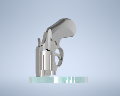revolver look-a-like pencil pen holder office desk decoration ornament 3d print model - Mito3D