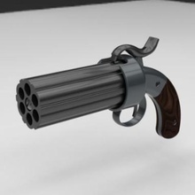revolver verschiedene Waffe Feuerwaffe zweitwaffe Pistole gun 3d print model - Mito3D