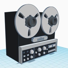 revox b77 Miniatur öffnen Spule Band erinnern hi end fi Audio klassisch Gerät 3d print model - Mito3D