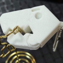 rex1 head keychain jewelry keychains 3d print model - Mito3D