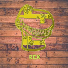 rex biscuit coupeur cortador Galleta jouet récit film 3d print model - Mito3D