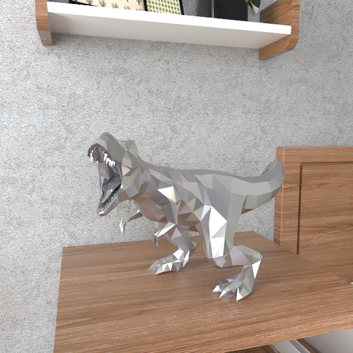 rex lowpoly 3D print model - Mito3D