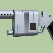 Rey blaster Estrela guerras força desperta rey réplica suporte sci fi 3d print model - Mito3D