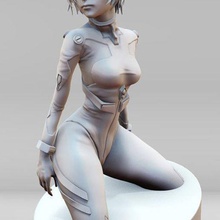 rey ayanami evangelion 3d print model - Mito3D