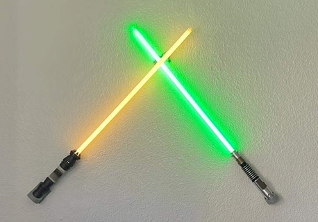 Rey Lichtschwert Halter Unterstützung Zuhause Haus Mauer montieren Laser Schwert Skywalker Dekoration 3d print model - Mito3D