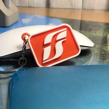 rfi-logo Schlüsselanhänger gadget pla reti ferroviarie italiane ferrovie dello stato keychain 3d print model - Mito3D