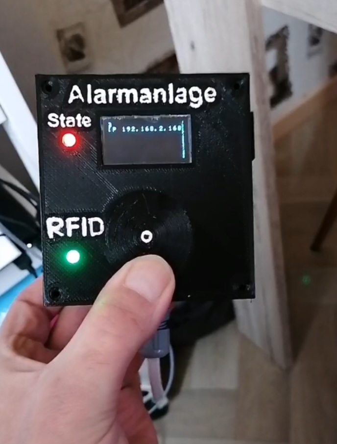 rfid Alarm System oled nfc esp8266 USB 3D print model - Mito3D
