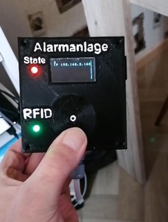 rfid allarme sistema oled nfc esp8266 USB 3d print model - Mito3D
