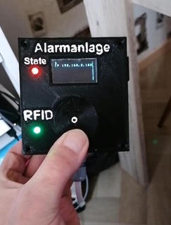 rfid Alarm System oled nfc esp8266 USB 3d print model - Mito3D