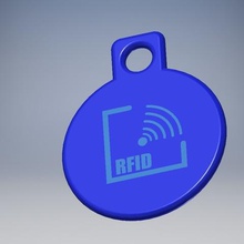 rfid titular da chave vários anel de marca 3d print model - Mito3D