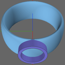 rfid-Siegel-ring Schmuck ring rfid signet skalierbar ist Schlüssel remote 3d print model - Mito3D