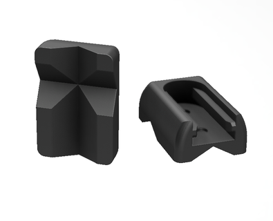 rg2 compatible x-shaped fingertip gripper robotics technology collaborative industrial hightech 3d print model - Mito3D