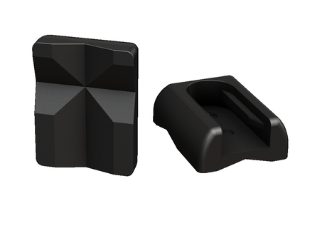 rg6 compatible x-shaped fingertip gripper robotics technology collaborative industrial hightech 3d print model - Mito3D