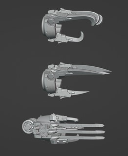 rg claws collection 3d print model - Mito3D