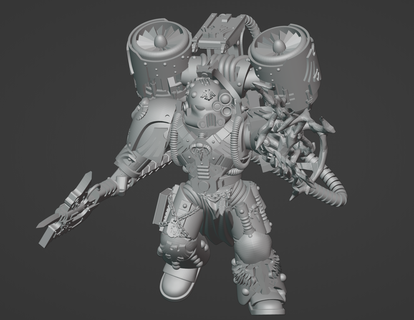 rg mk5 bibliotecario gioco 40k 30k warhammer Space Marine spazio marines eresia Corvo guardia psionico 3d print model - Mito3D