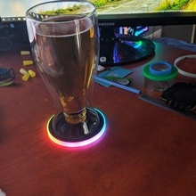 RVB LED Coaster modding nourriture boisson 3d print model - Mito3D