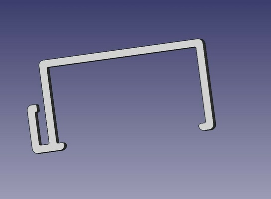 rgb led şerit kulp destek dekor dekorasyon deko ev 3d print model - Mito3D