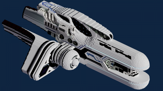 rhapsody class vaisseau spatial 23stl 3d print model - Mito3D