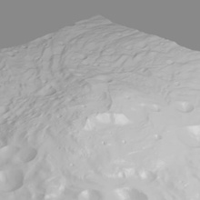 rheasilvia verschiedene asteroid vesta Krater 3d print model - Mito3D