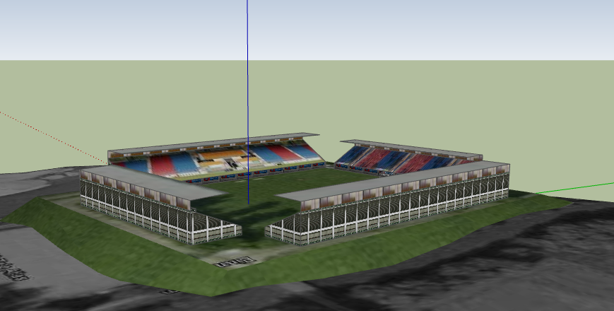 Rheinpark Stadion vaduz 3D print model - Mito3D