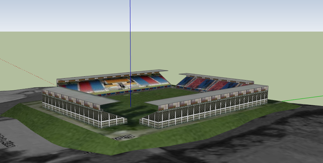 parque rhein estadio vaduz 3d print model - Mito3D