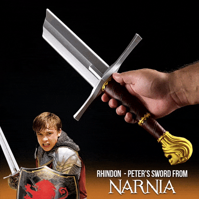 gergedan peter 's kılıç kronikler of narnia kral aslan cadı film kitap destek kostüm oyunu 3d print model - Mito3D