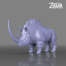 rhino - legend zelda breath wild game nintendo switch link wiiu wii nature animal 3d print model - Mito3D