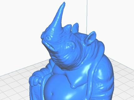 rinoceronte Buda animal coleção animais fracasso remixar estátua esculturas 3d print model - Mito3D
