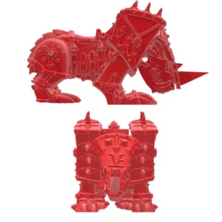 rhino evil dwarf oldhammer 3d print model - Mito3D