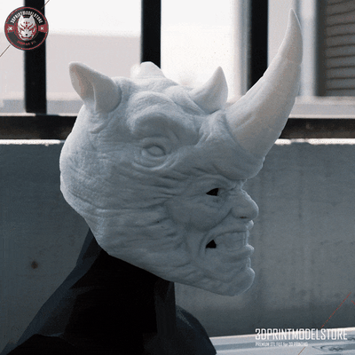 rhino helmet marvel spiderman cosplay mask halloween stl spider monster horror heroes 3d print model - Mito3D