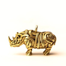 rhino ciondolo gioielli 3d print model - Mito3D