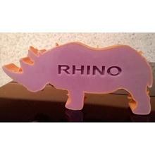 rinoceronte Sabonete mofo kit crianças 3d print model - Mito3D
