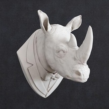 rhino suit art animals wall decor pendant 3d print model - Mito3D