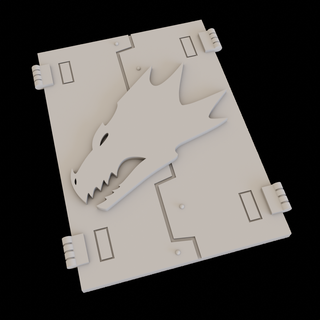 rhinocéros portes salamandres légion espace Marin horus hérésie réservoir transport porte deimos salamandre 3d print model - Mito3D